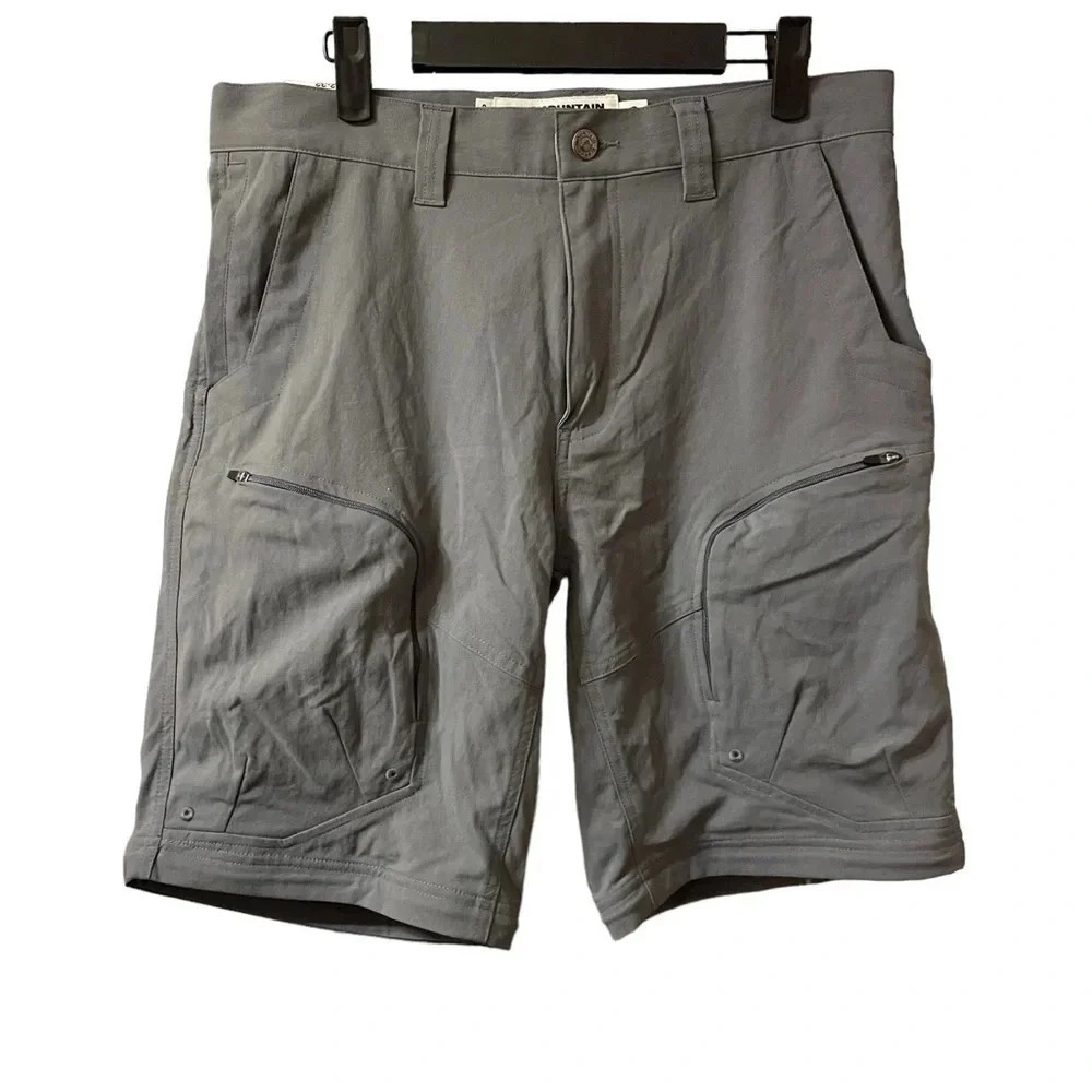 NWT MOUNTAIN KHAKI GRAY OUTDOOR HIKING SHORTS